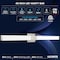 Luxrite 48 Inch Square LED Vanity Light Over Mirror Brushed Nickel 5CCT 2700K-5000K 38W 2800LM Dimmable ETL LR32179-1PK - alternate 6